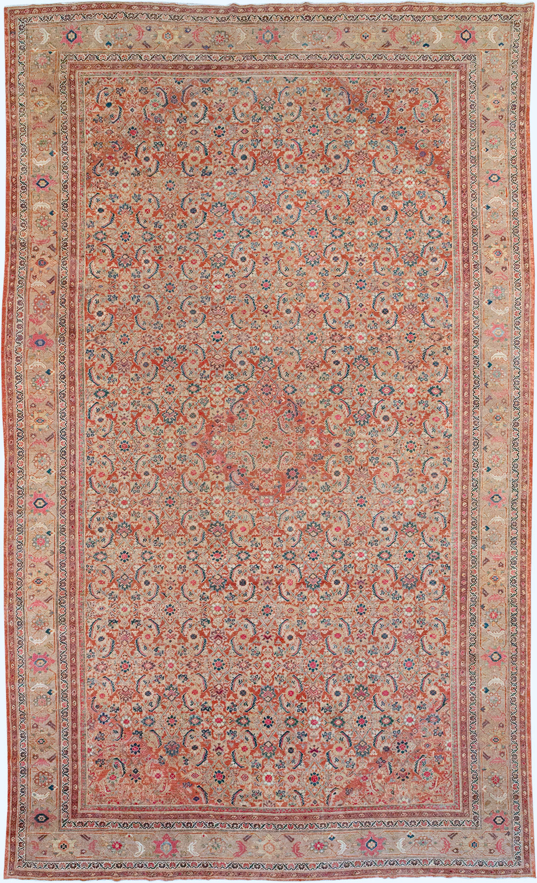 Antique Persian Mahal Large Carpet, No.13087 - Gsblank