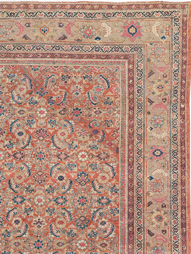 Antique Persian Mahal Large Carpet, No.13087 - Gsblank