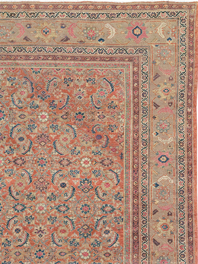Antique Persian Mahal Large Carpet, No.13087 - Gsblank