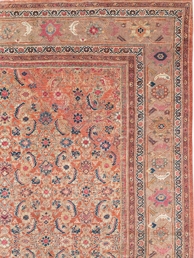 Antique Persian Mahal Large Carpet, No.13087 - Gsblank