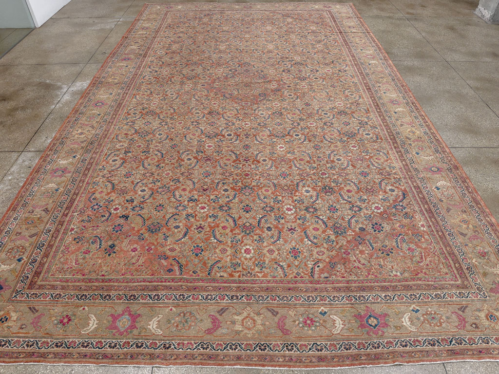 Antique Persian Mahal Large Carpet, No.13087 - Gsblank
