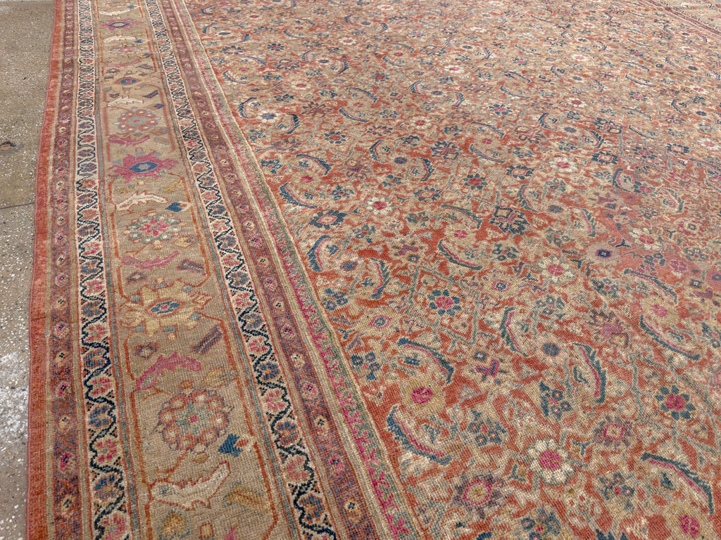 Antique Persian Mahal Large Carpet, No.13087 - Gsblank