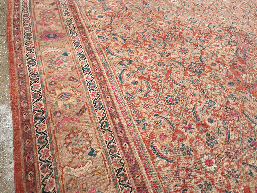 Antique Persian Mahal Large Carpet, No.13087 - Gsblank