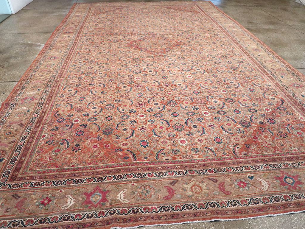 Antique Persian Mahal Large Carpet, No.13087 - Gsblank
