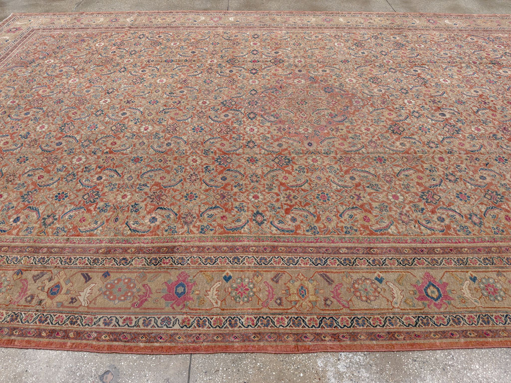 Antique Persian Mahal Large Carpet, No.13087 - Gsblank