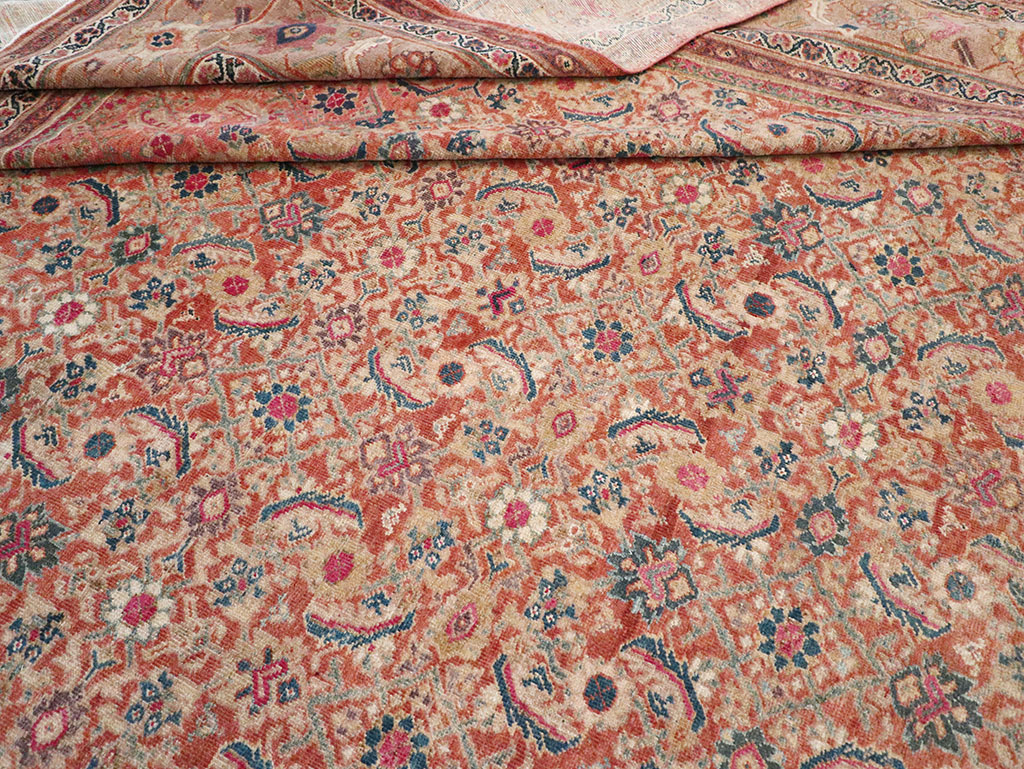 Antique Persian Mahal Large Carpet, No.13087 - Gsblank