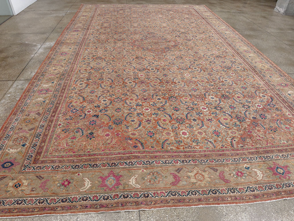 Antique Persian Mahal Large Carpet, No.13087 - Gsblank