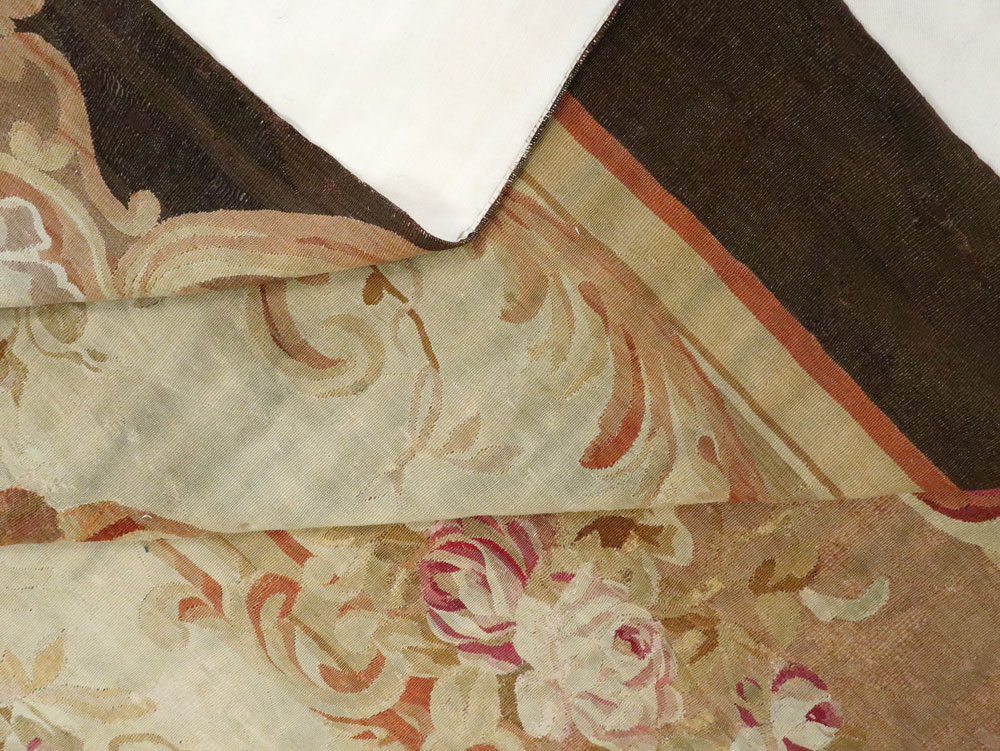 Antique French Aubusson Rug, No.13089 - Gsblank