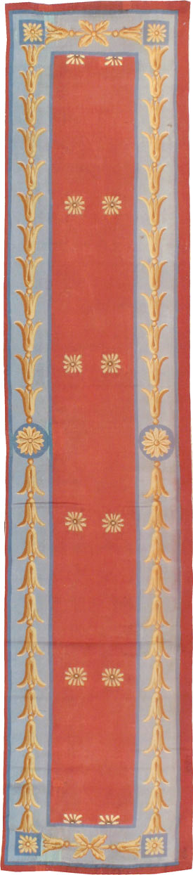 Vintage French Aubusson Runner, No.13097 - Gsblank