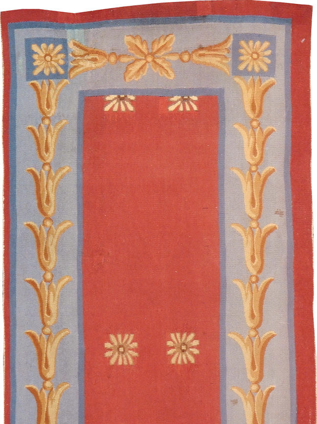 Vintage French Aubusson Runner, No.13097 - Gsblank