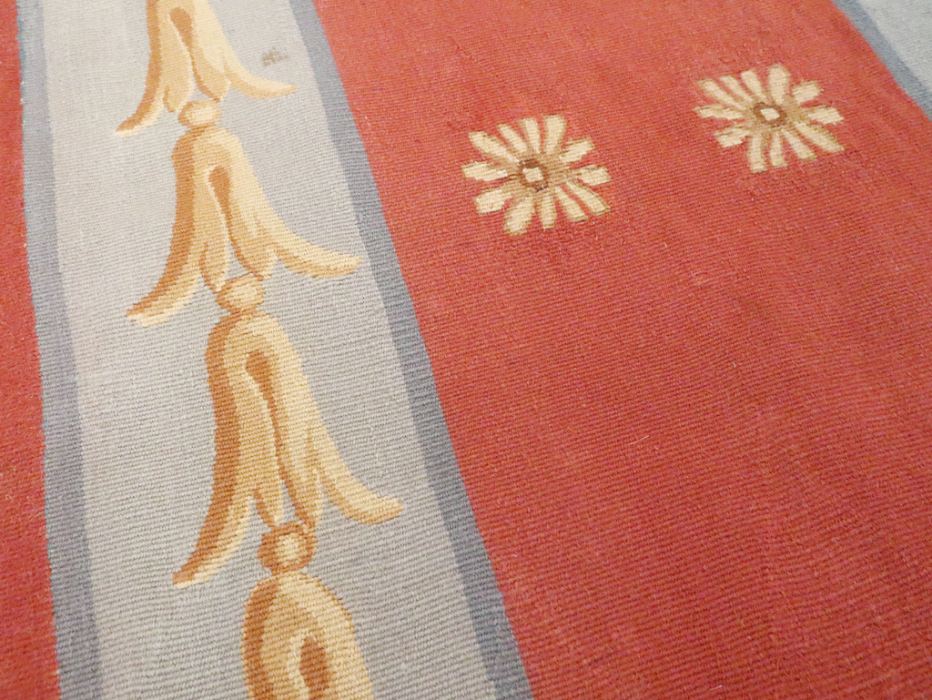 Vintage French Aubusson Runner, No.13097 - Gsblank