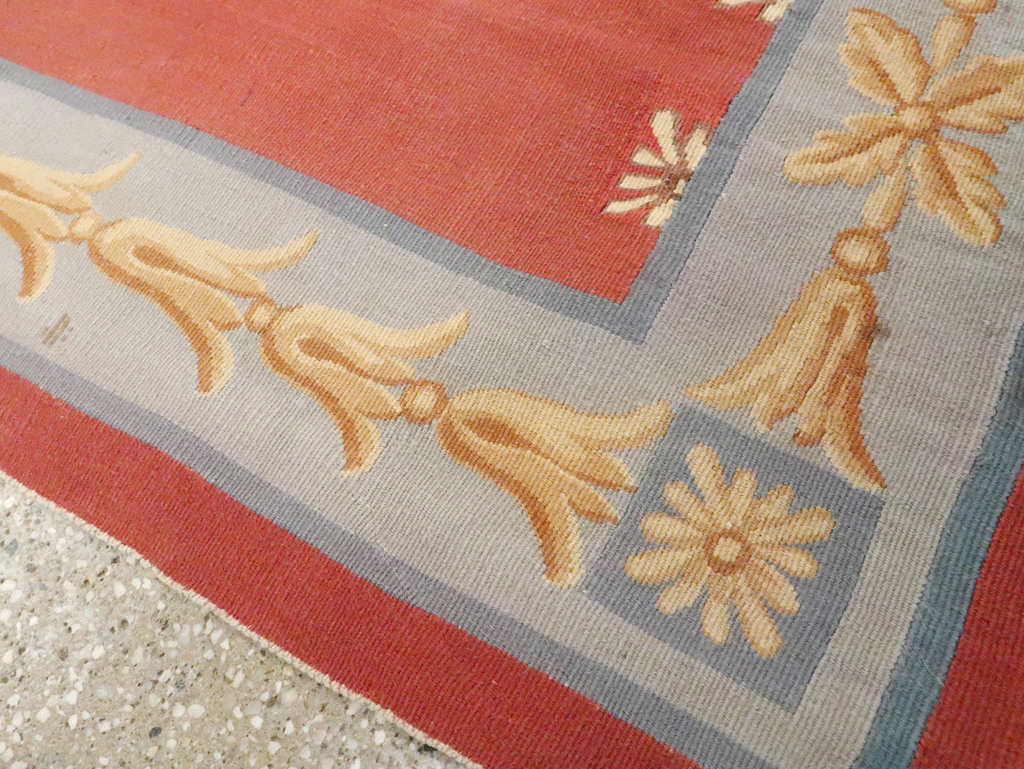 Vintage French Aubusson Runner, No.13097 - Gsblank