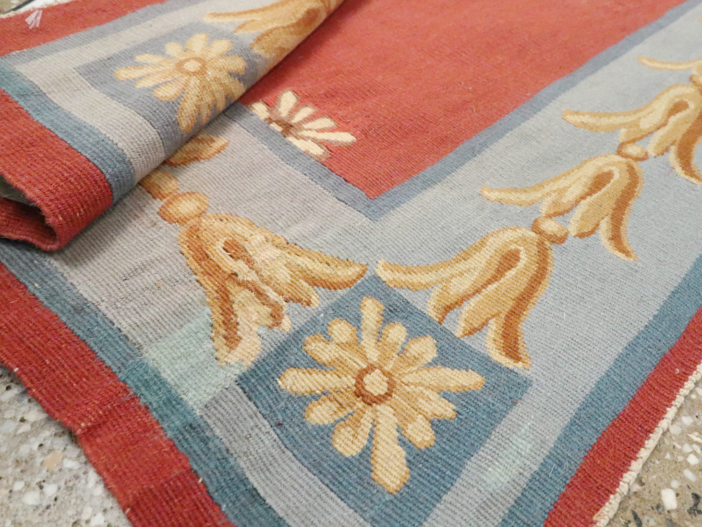 Vintage French Aubusson Runner, No.13097 - Gsblank