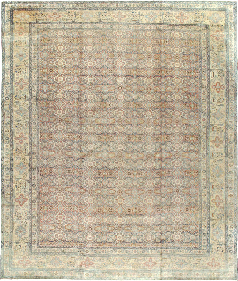 Antique Persian Tabriz  Square Carpet, No.13151 - Gsblank