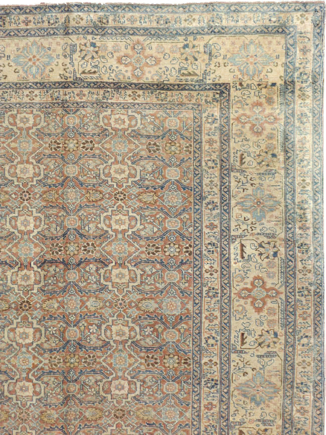 Antique Persian Tabriz  Square Carpet, No.13151 - Gsblank