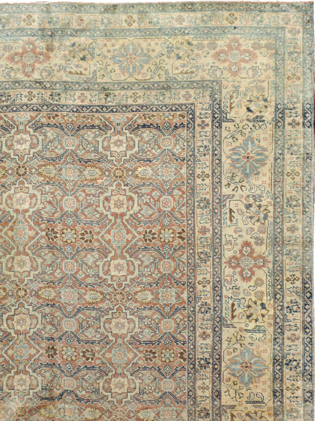 Antique Persian Tabriz  Square Carpet, No.13151 - Gsblank
