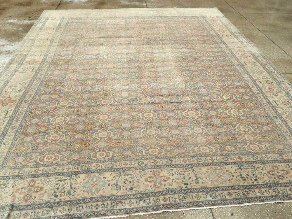 Antique Persian Tabriz  Square Carpet, No.13151 - Gsblank