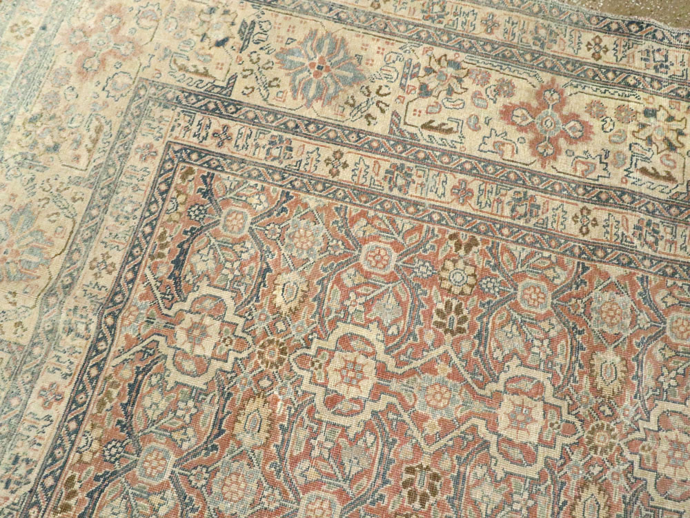 Antique Persian Tabriz  Square Carpet, No.13151 - Gsblank