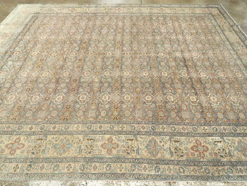 Antique Persian Tabriz  Square Carpet, No.13151 - Gsblank