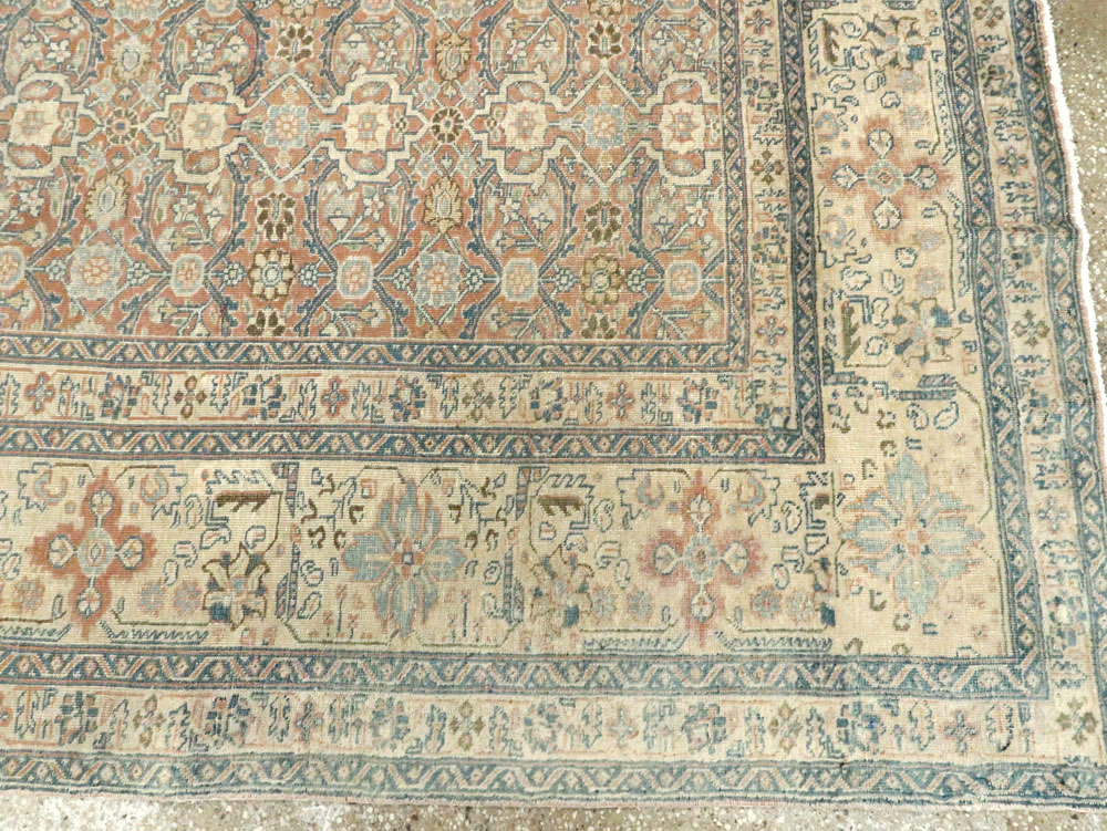 Antique Persian Tabriz  Square Carpet, No.13151 - Gsblank