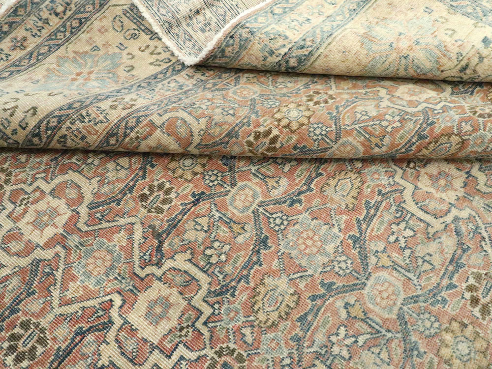 Antique Persian Tabriz  Square Carpet, No.13151 - Gsblank