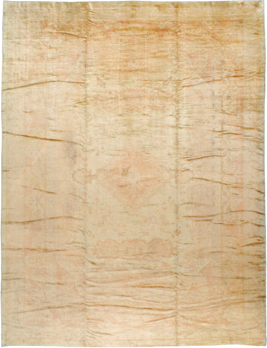 Antique European Oushak Carpet, No.13215 - Gsblank