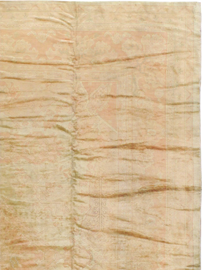Antique European Oushak Carpet, No.13215 - Gsblank