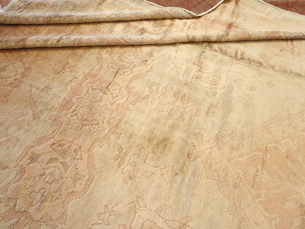 Antique European Oushak Carpet, No.13215 - Gsblank