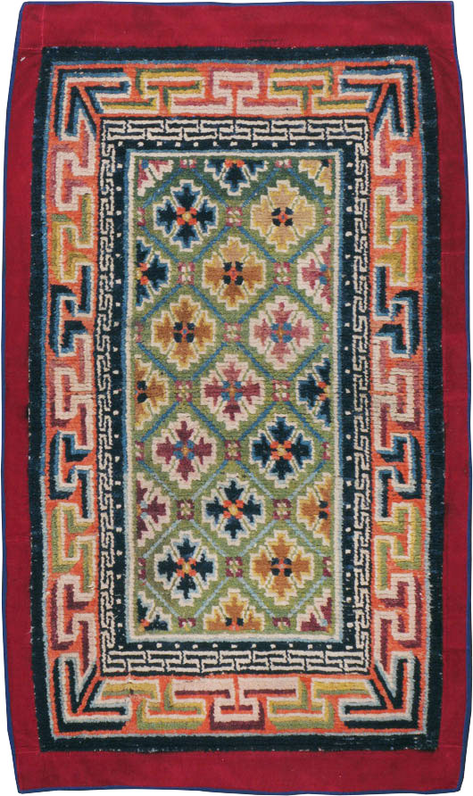 Vintage Tibetan Rug, No.13218 - Gsblank