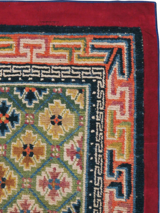 Vintage Tibetan Rug, No.13218 - Gsblank