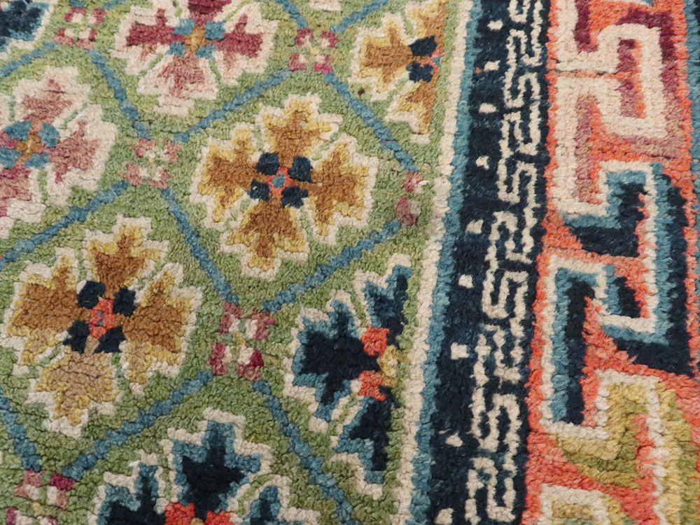 Vintage Tibetan Rug, No.13218 - Gsblank