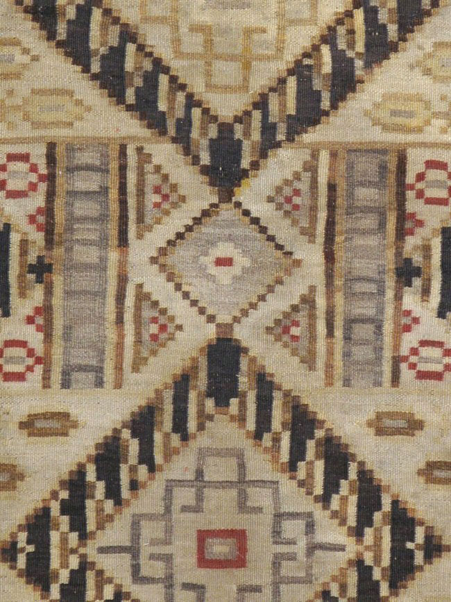 Antique Russian Bessarabian Accent Carpet, No.13227 - Gsblank