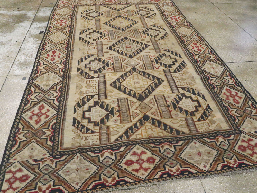 Antique Russian Bessarabian Accent Carpet, No.13227 - Gsblank