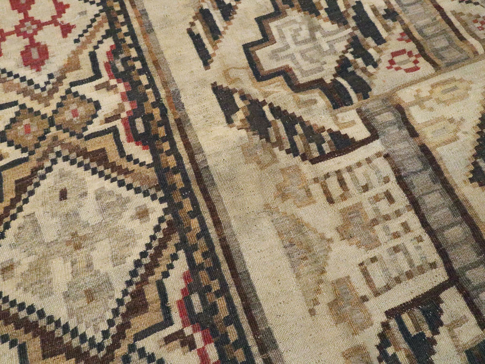 Antique Russian Bessarabian Accent Carpet, No.13227 - Gsblank