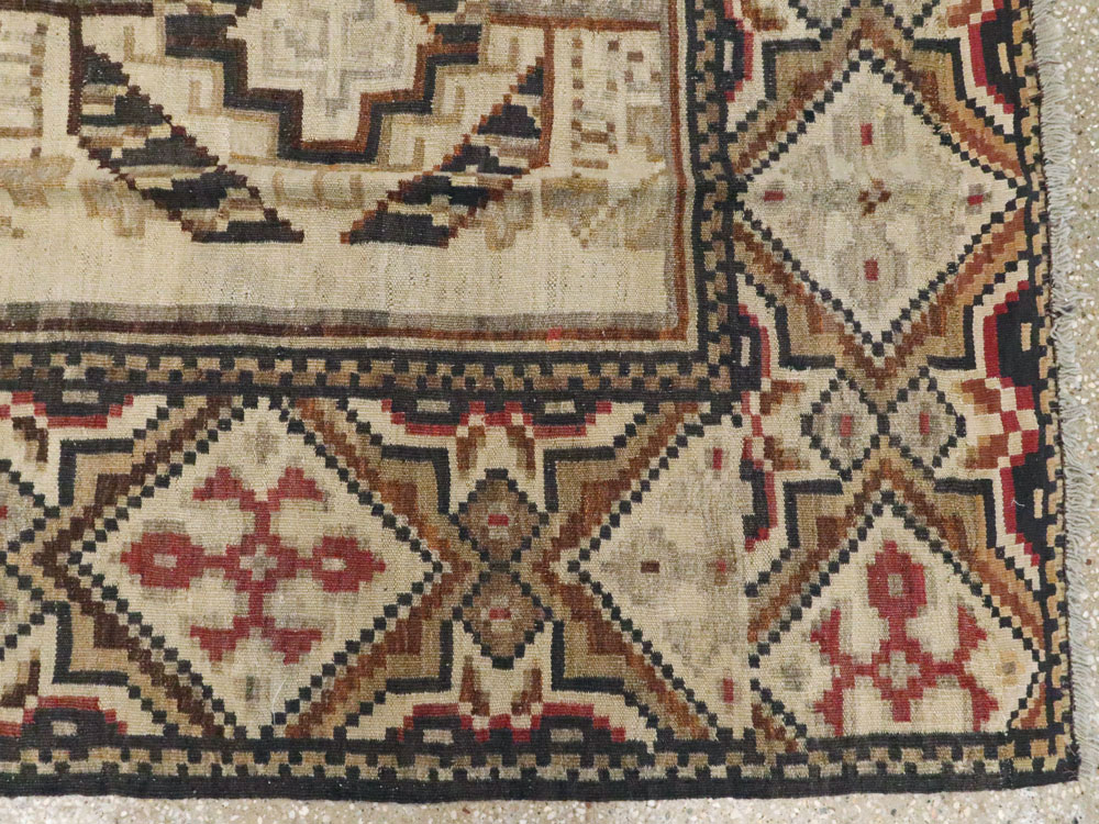 Antique Russian Bessarabian Accent Carpet, No.13227 - Gsblank