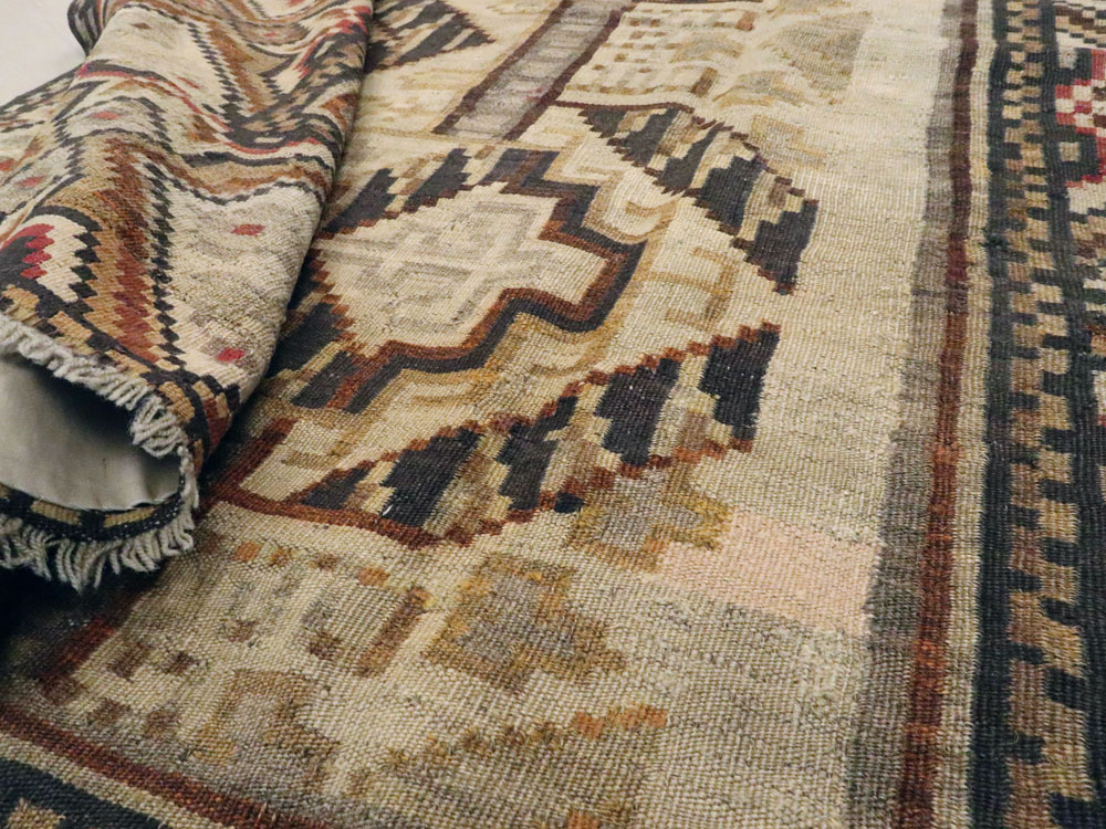 Antique Russian Bessarabian Accent Carpet, No.13227 - Gsblank