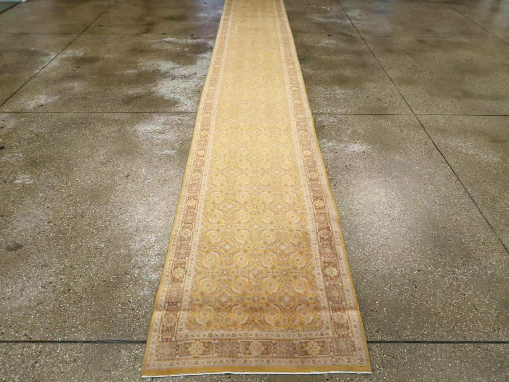 Vintage Persian Tabriz Long Runner, No.13269 - Gsblank
