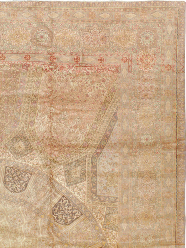 Vintage Persian Tabriz Carpet, No.13291 - Gsblank