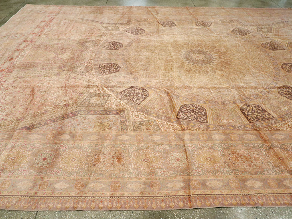 Vintage Persian Tabriz Carpet, No.13291 - Gsblank