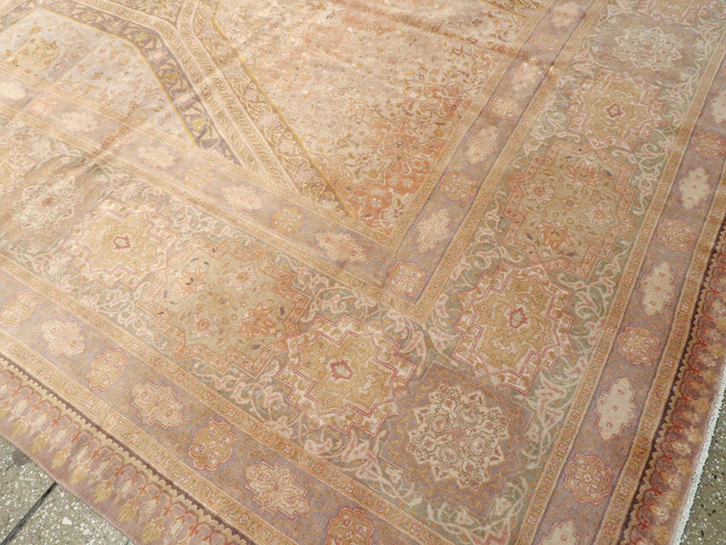 Vintage Persian Tabriz Carpet, No.13291 - Gsblank