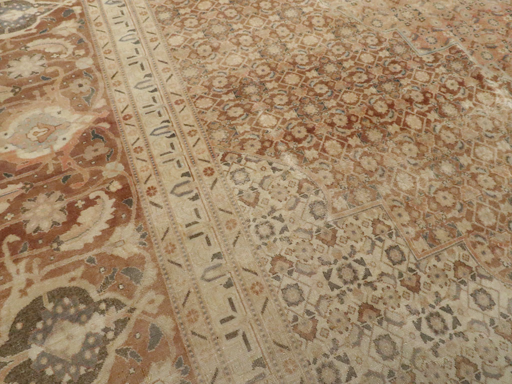 Antique Persian Tabriz Carpet, No.13297 - Gsblank