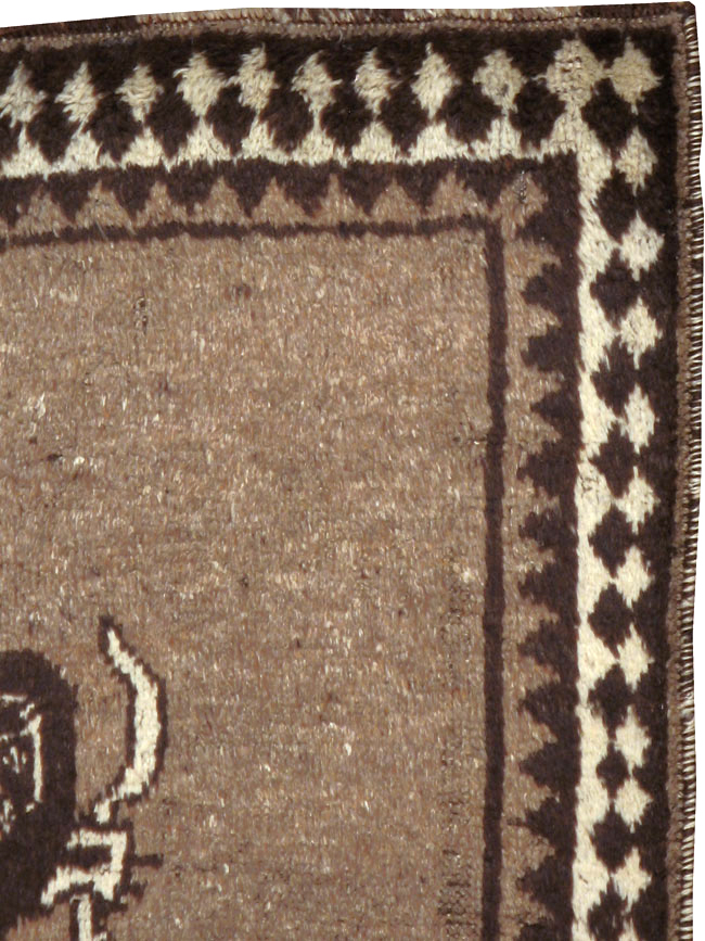 Vintage Persian Gabbeh Pictorial Rug (Pair: 1 of 2), No.13303 - Gsblank