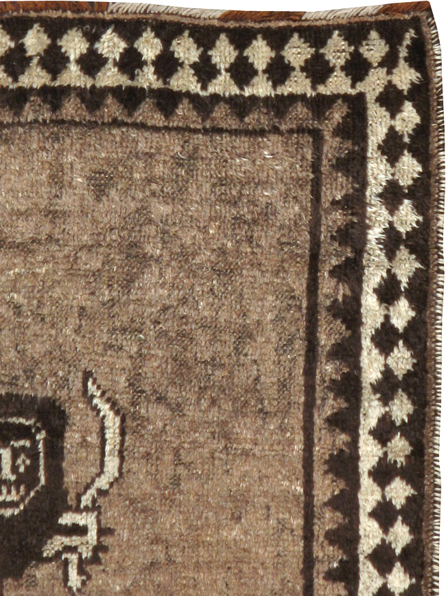 Vintage Persian Gabbeh Pictorial Rug (Pair: 2 of 2), No.13304 - Gsblank