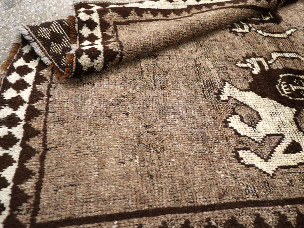 Vintage Persian Gabbeh Pictorial Rug (Pair: 2 of 2), No.13304 - Gsblank