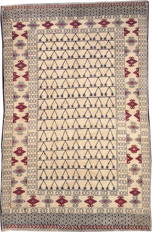 Vintage Persian Baluch Rug, No.13313 - Gsblank
