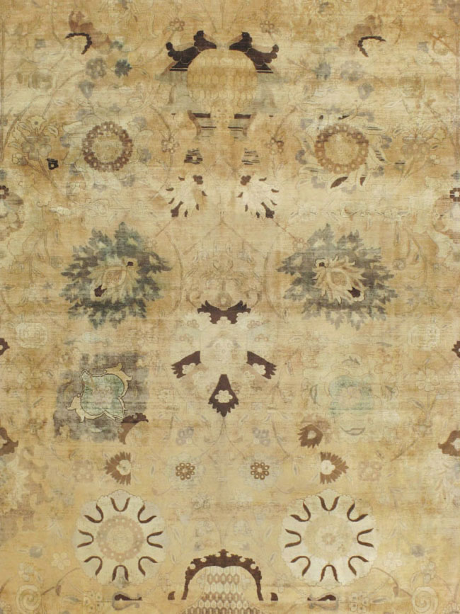 Antique Persian Tabriz Carpet, No.13346 - Gsblank