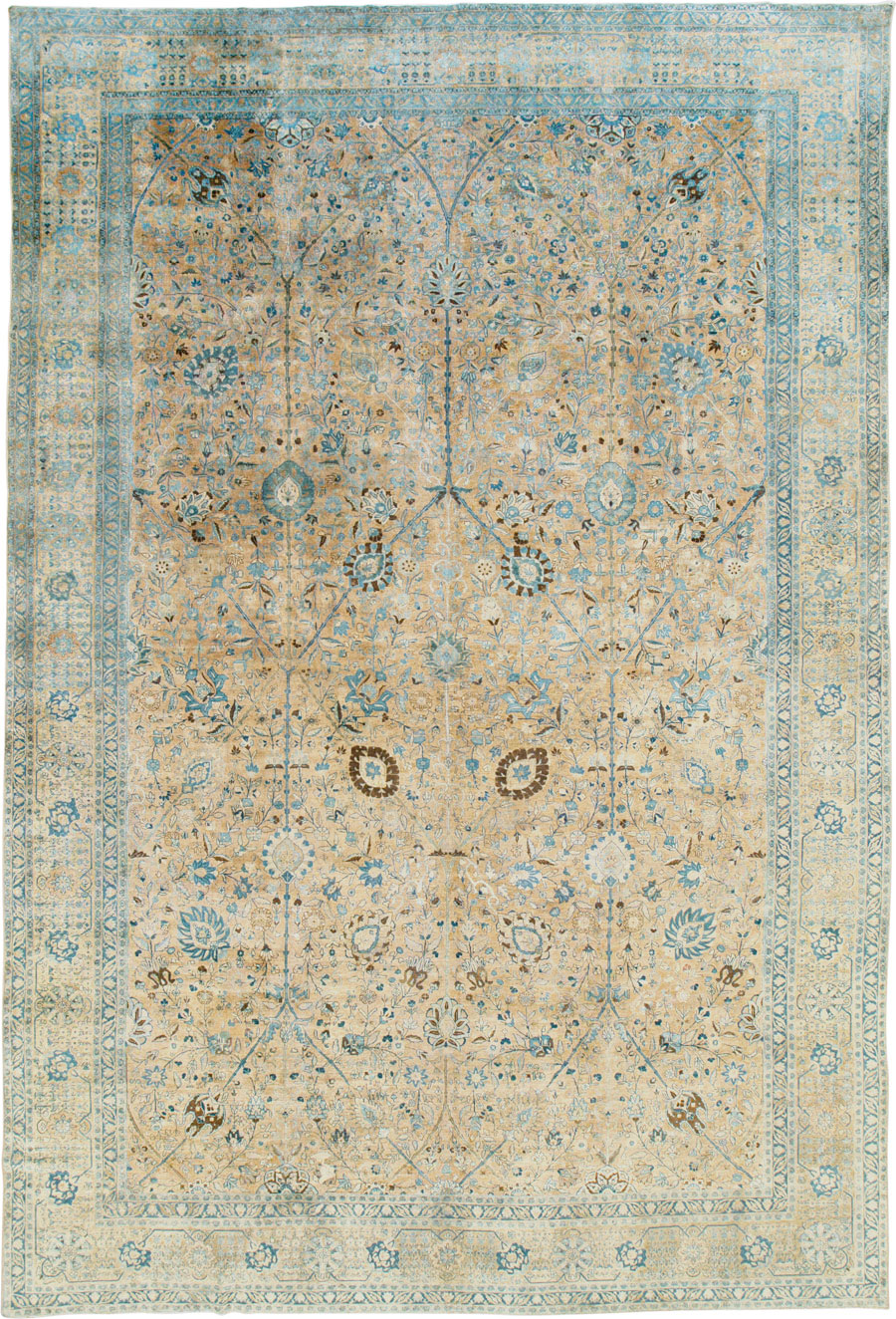 Antique Persian Tabriz Carpet, No.13347 - Gsblank