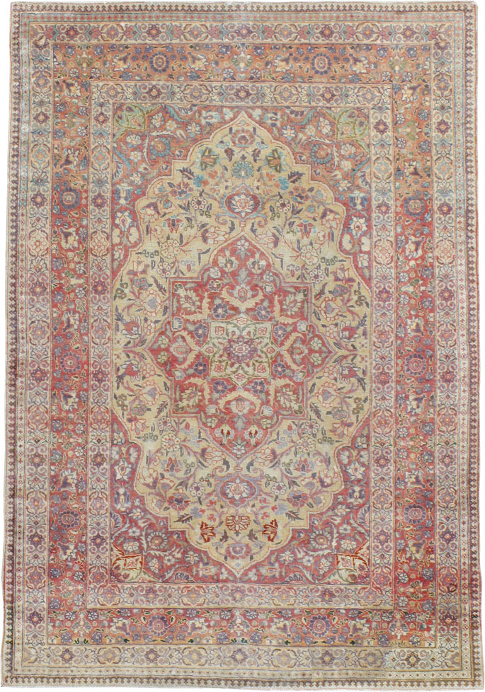 Antique Persian Tabriz Rug, No.13362 - Gsblank