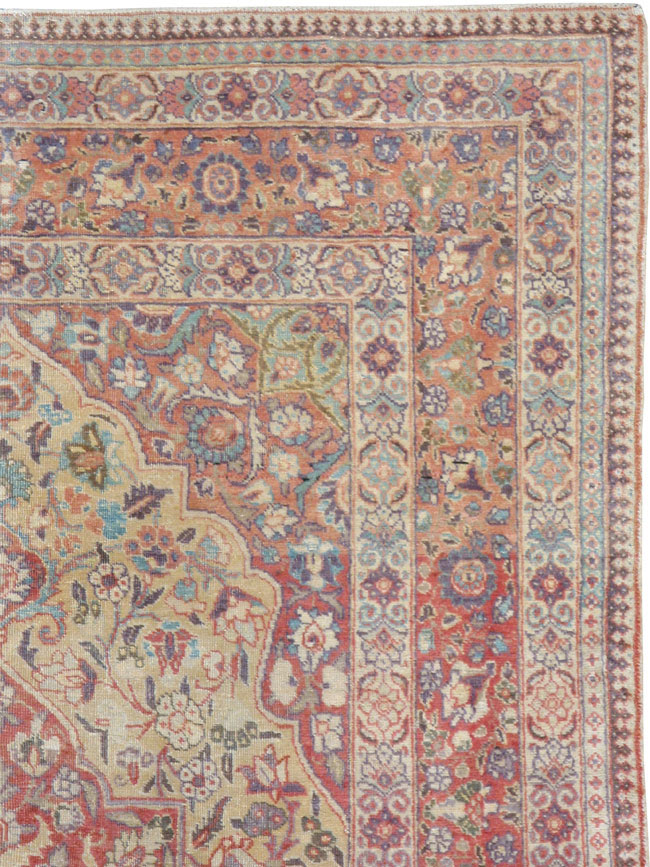 Antique Persian Tabriz Rug, No.13362 - Gsblank