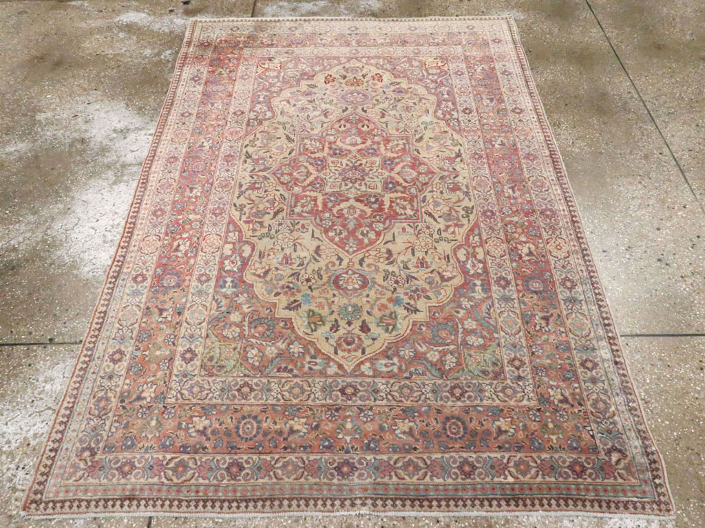 Antique Persian Tabriz Rug, No.13362 - Gsblank